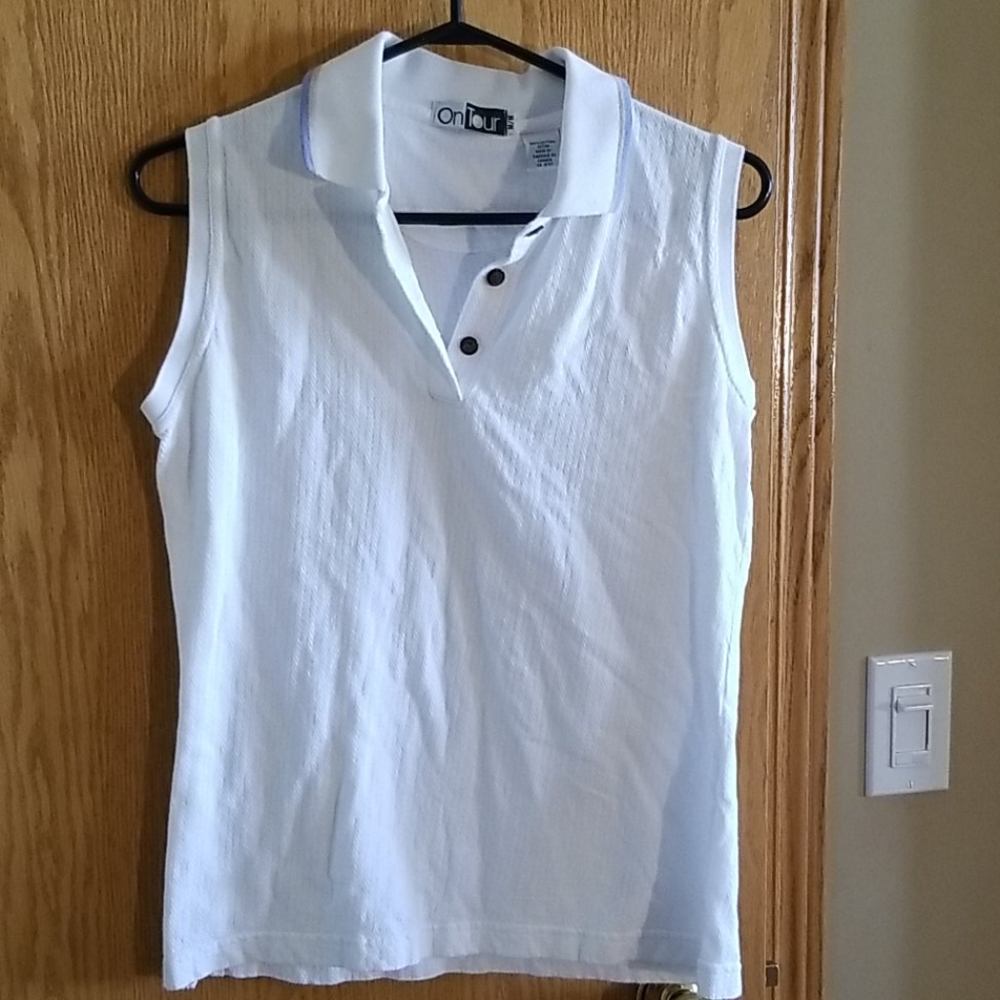 White golf shirt, Tennis Top